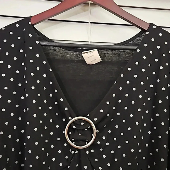 Fashion Bug Polka Dot Plus Size Top Size 26/28 - Picture 2 of 7